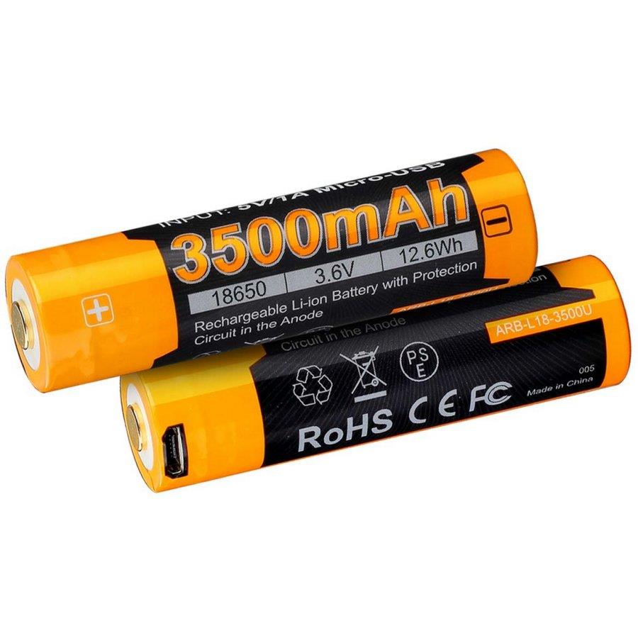 Picture of Fenix 18650 Rechargeable Battery + USB