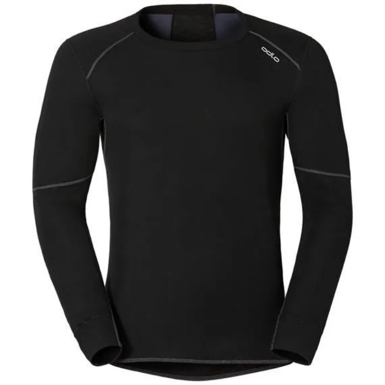 Odlo Active Originals X-Warm Top Crew Neck L/S Thermal Base Layer Top in Black
