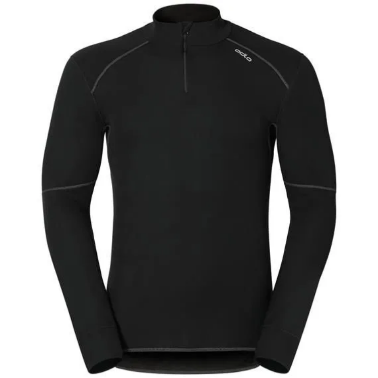 Odlo Active Originals X-Warm Top Turtle Neck 1/2 Zip L/S Thermal Base Layer in Black