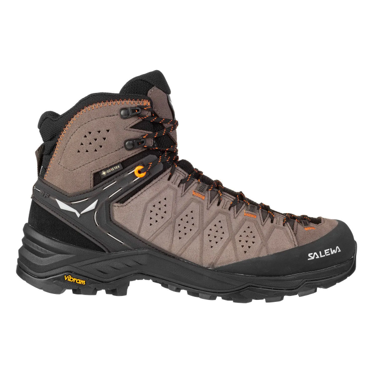 Salewa Alp Trainer 2 Mid GTX Mens Walnut Fluoro Orange