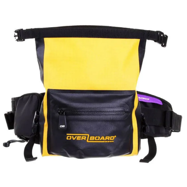 Overboard Pro-Light Waterproof Waist Pack 2L - Black / Yellow