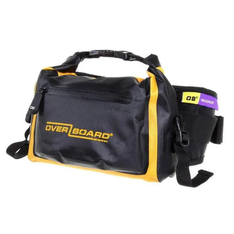 Overboard Pro-Light Waterproof Waist Pack 2L - Black / Yellow