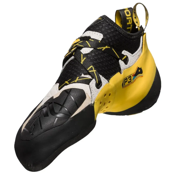 La Sportiva Solution Men's, White/Yellow, 35.5