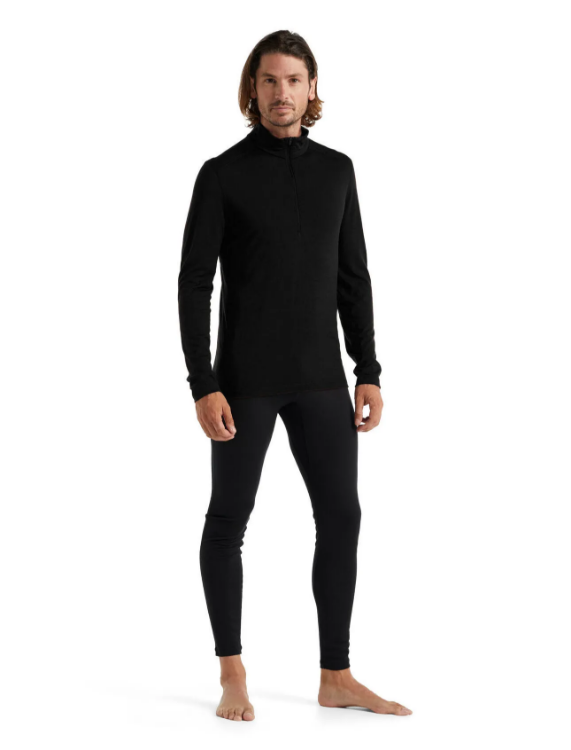 Icebreaker Men's Merino 200 Oasis Long Sleeve Half Zip Thermal Top