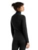 Icebreaker Women's Merino 200 Oasis Long Sleeve Half Zip Thermal Top in Black
