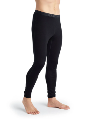 Icebreaker Men's Merino 260 Tech Thermal Leggings in Black