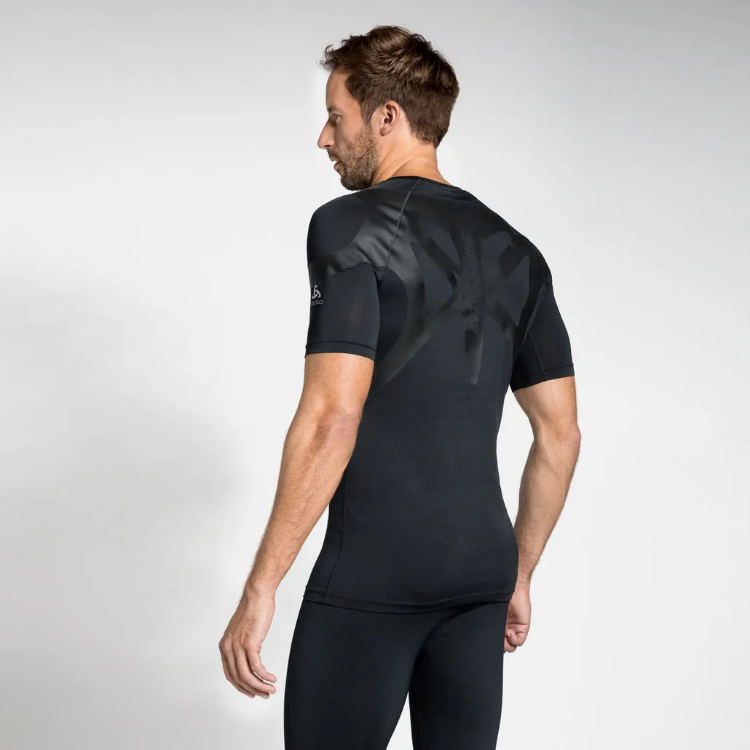 Odlo Active Spine Light Base Layer Top Thermal T-Shirt in Black