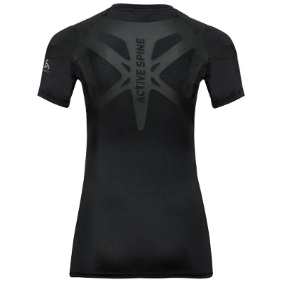 Odlo Active Spine Light Base Layer Top Women's Base Layer T Shirt in Black