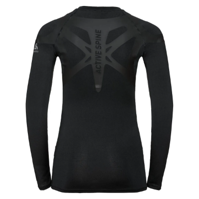 Odlo Active Spine Light L/S Base Layer Top Women's Base Layer in Black