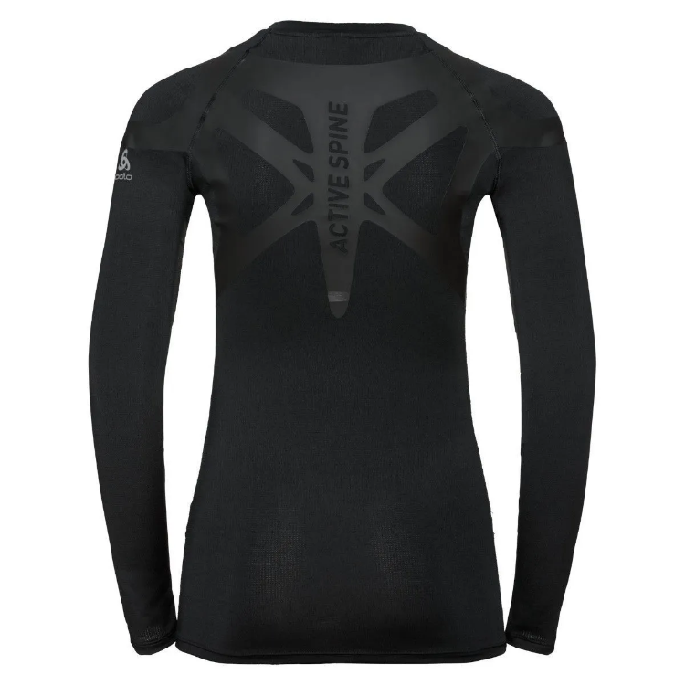 Odlo Active Spine Light L/S Base Layer Top Women's Base Layer in Black