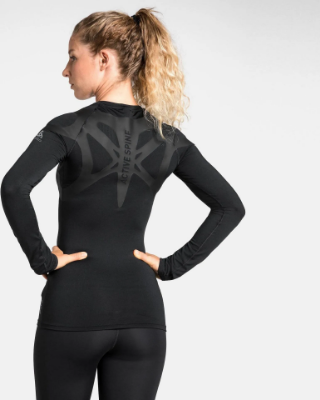 Odlo Active Spine Light L/S Base Layer Top Women's Base Layer in Black