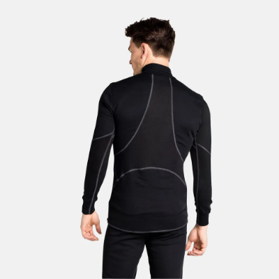 Odlo Men's ACTIVE X-WARM ECO Half-Zip Turtleneck Baselayer Top