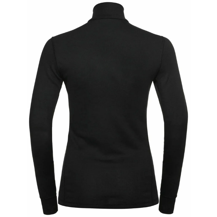 Odlo Women's ACTIVE WARM ECO Half-Zip Turtleneck Baselayer Top Thermal Top