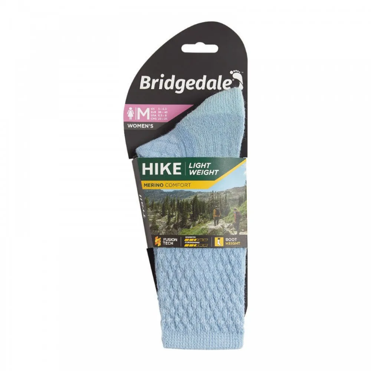 Bridgedale Hike Lightweight Merino Comfort Women's in Powder Blue