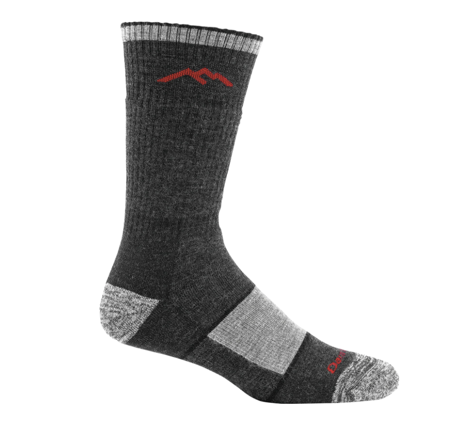 Darn Tough Men's Hiker Boot Sock Full Cushion Hiking Socks in Black