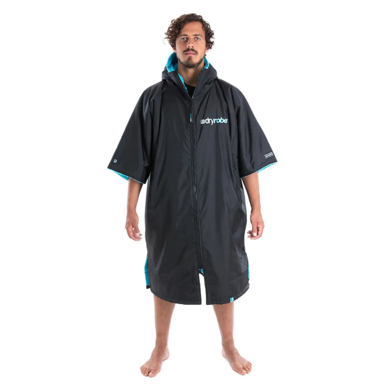 Dryrobe Advance Short Sleeve Black / Blue 