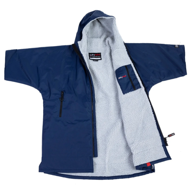 Dryrobe Advance Kid's Short Sleeve - Navy / Grey