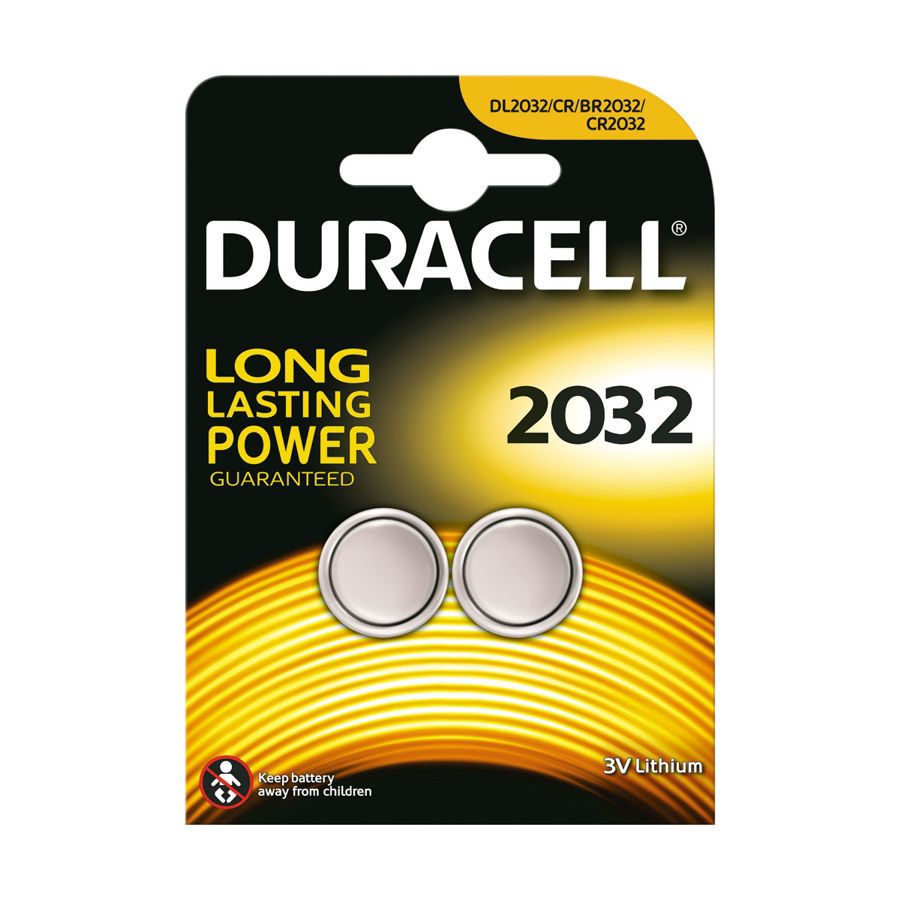 Duracell CR2032 Coin Cell Lithium (twin pack)