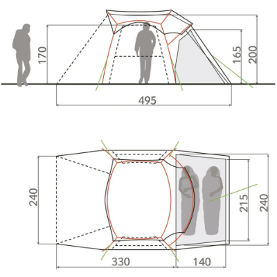 Vaude Torii 2P