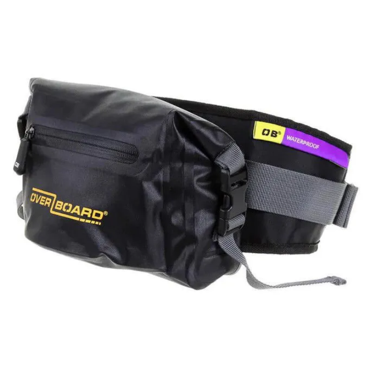 Overboard Pro-Light Waterproof Waist Pack 2L - Black / Black 
