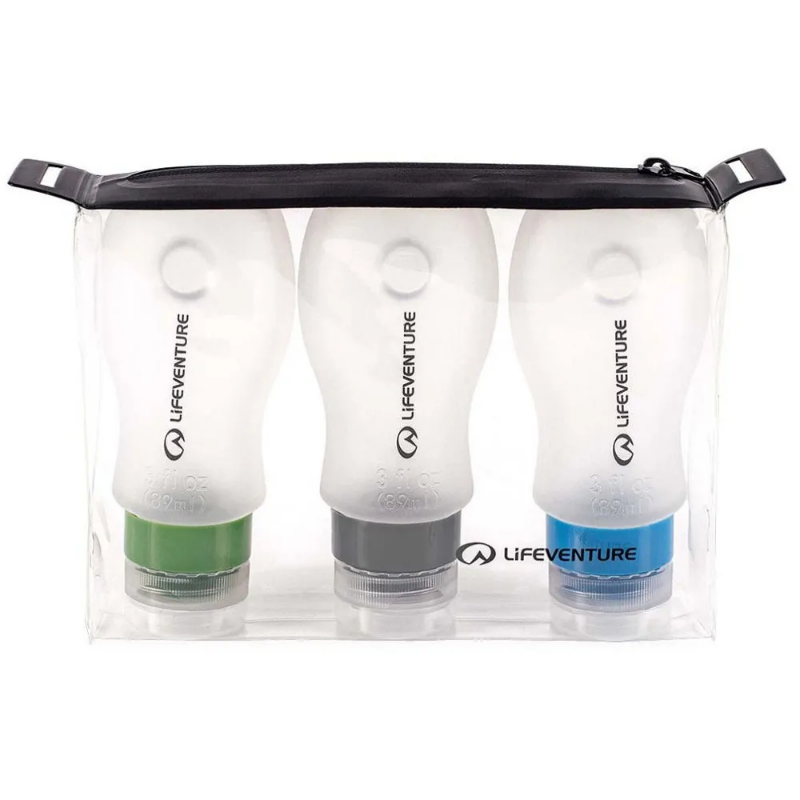 Lifeventure Silicone Flight Bottle Set