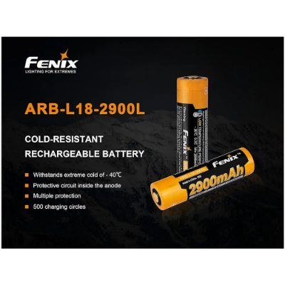 Fenix 18650 Cold Weather Rechargeable Battery
