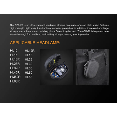 Fenix Headlamp Storage Case