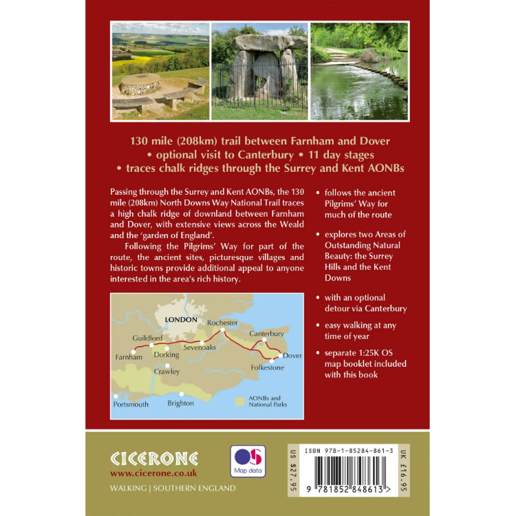 Cicerone The North Downs Way: A National Trail from Farnham to Dover