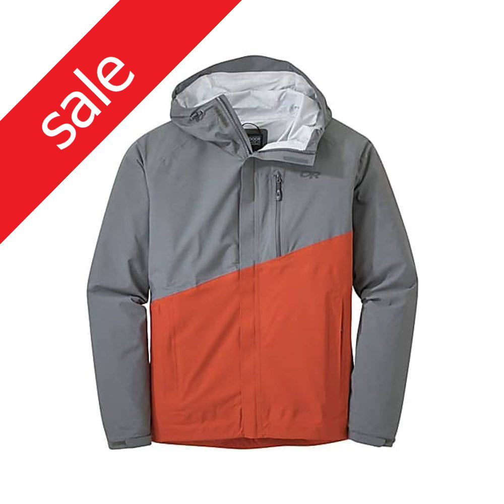 Outdoor Research Men's Panorama Point Jacket -charcoal heather/diablo