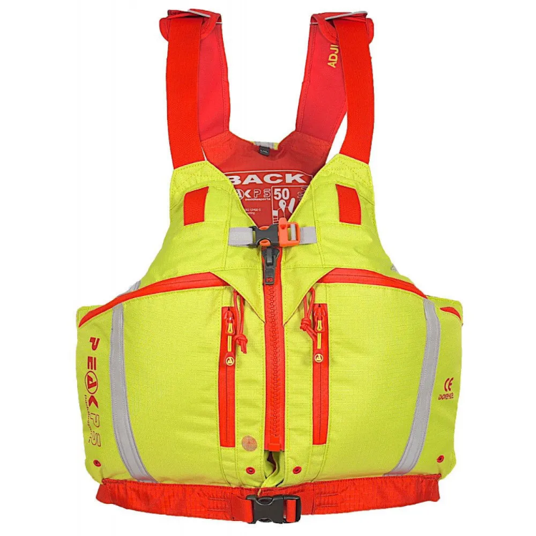Peak PS Explorer Zip Women's PFD - Lime / Red 