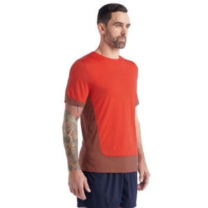Icebreaker Men's ZoneKnit Merino Short Sleeve T-Shirt in Lava Grape