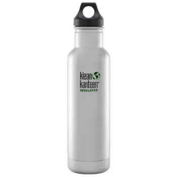 Klean Kanteen Vacuum Insulated Classic with Loop Cap in Brushed Stainless