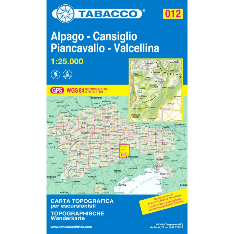 Tabacco Dolomites 1:25 000