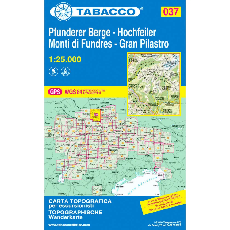 Tabacco Dolomites 1:25 000