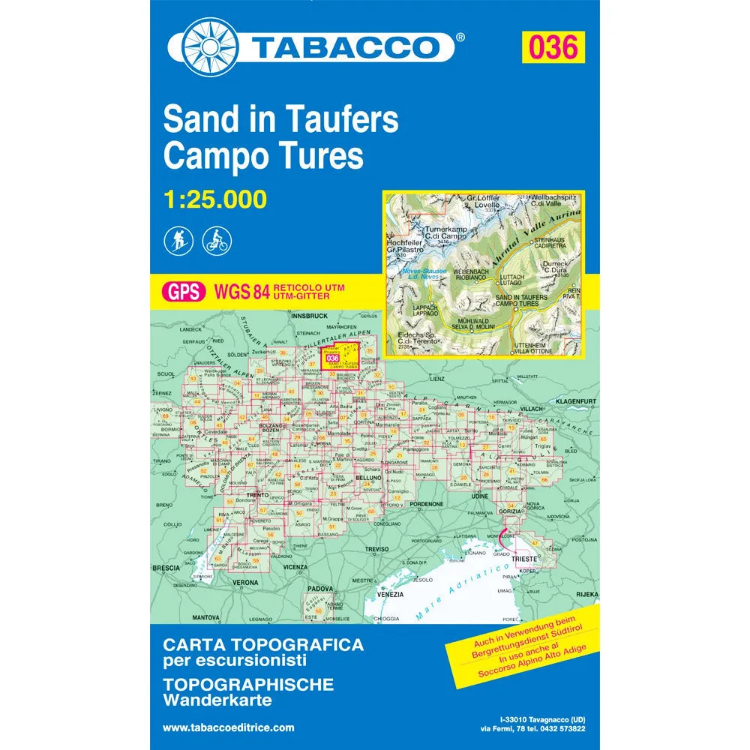 Tabacco Dolomites 1:25 000