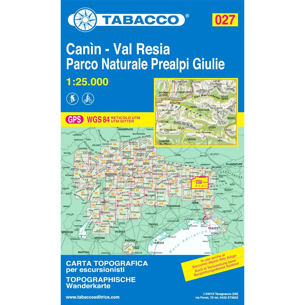 Tabacco Dolomites 1:25 000