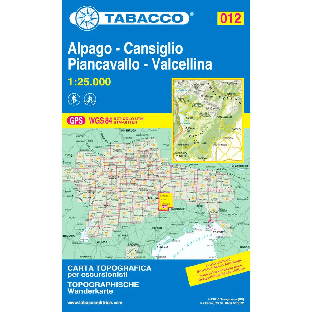 Tabacco Dolomites 1:25 000