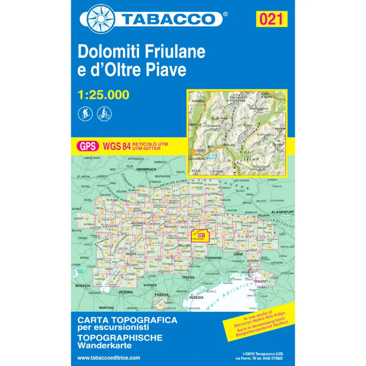 Tabacco Dolomites 1:25 000