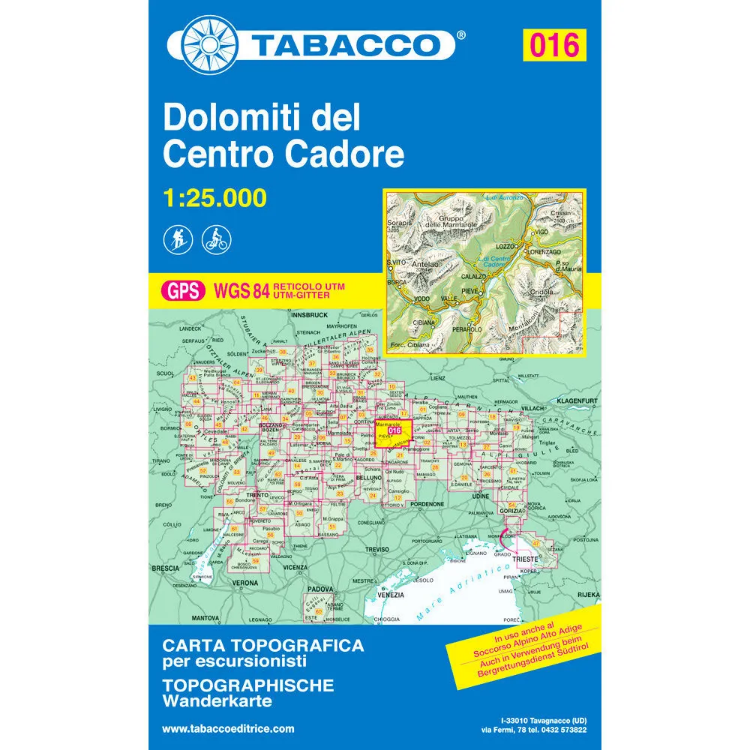 Tabacco Dolomites 1:25 000