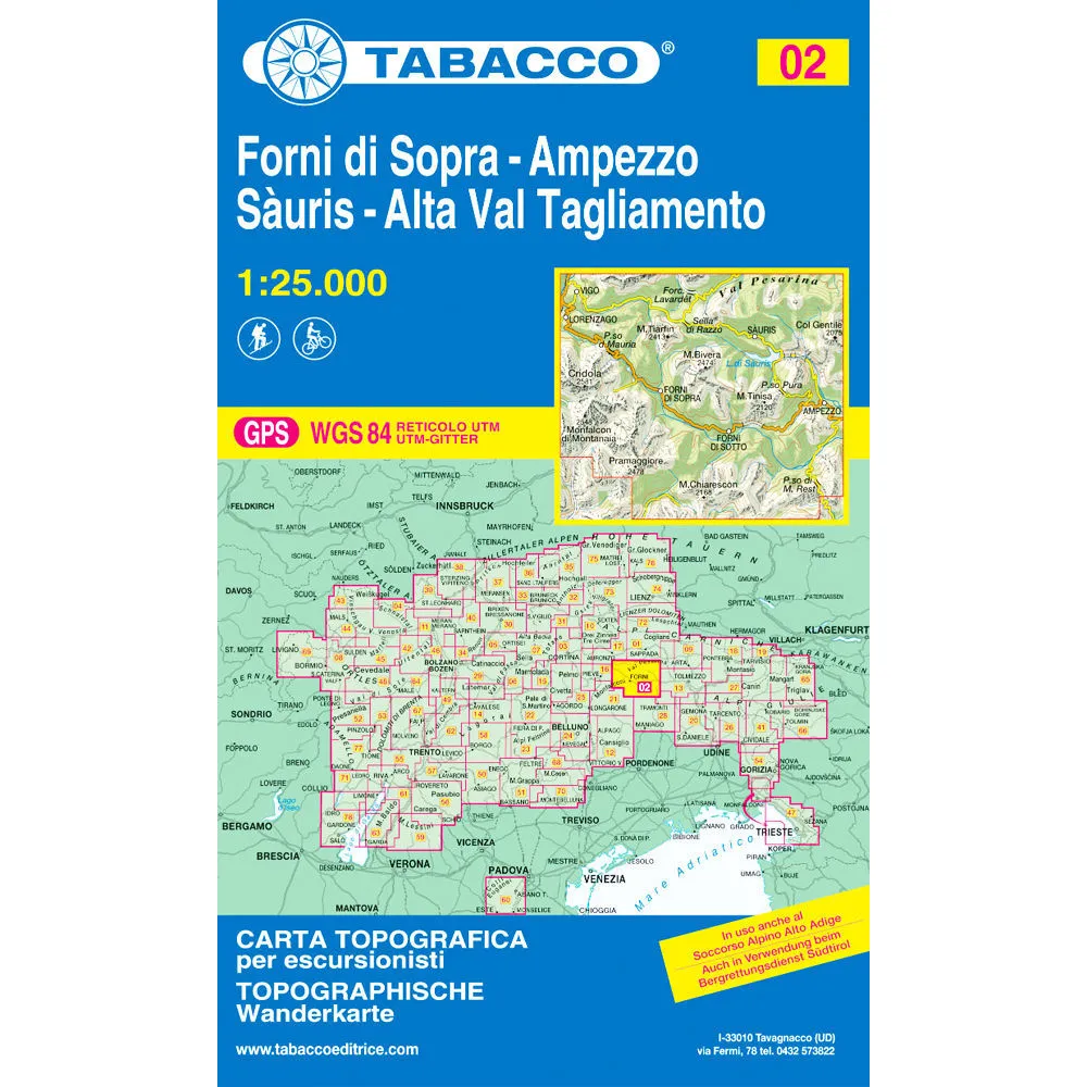 Tabacco Dolomites 1:25 000