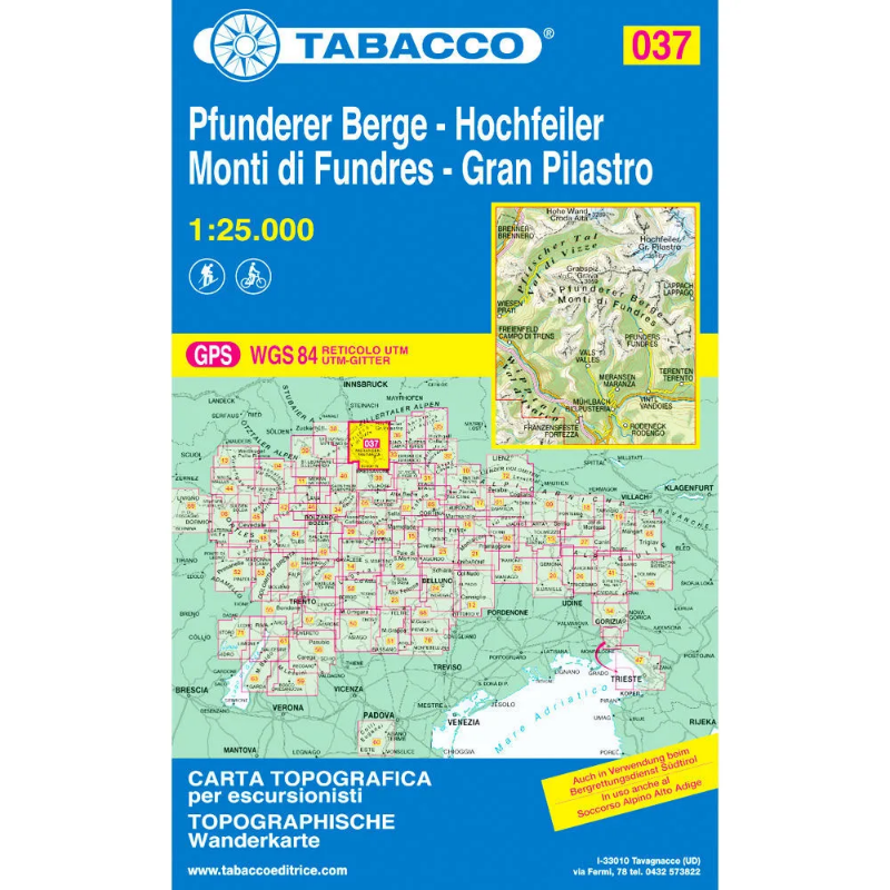 Tabacco Dolomites 1:25 000