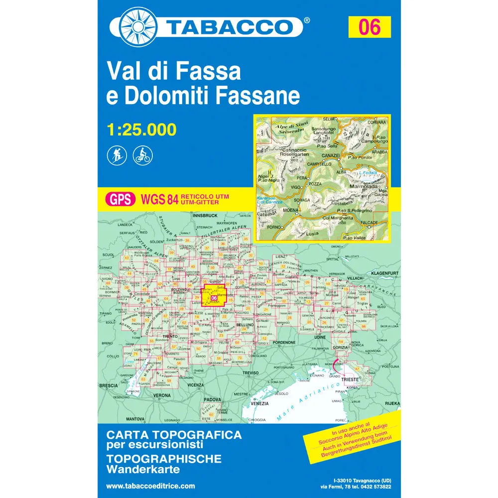 Tabacco Dolomites 1:25 000