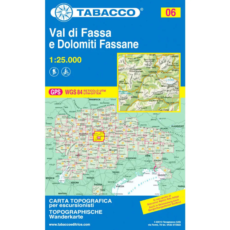 Tabacco Dolomites 1:25 000