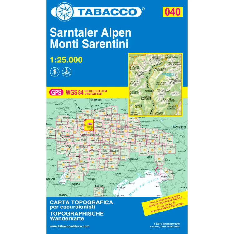 Tabacco Dolomites 1:25 000