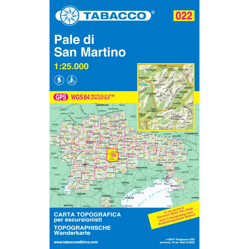Tabacco Dolomites 1:25 000