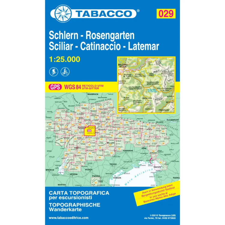 Tabacco Dolomites 1:25 000