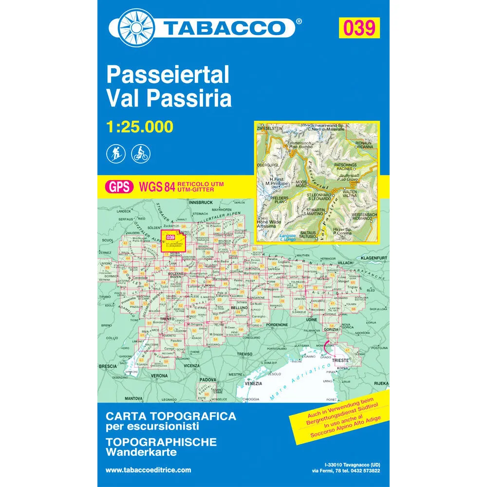 Tabacco Dolomites 1:25 000
