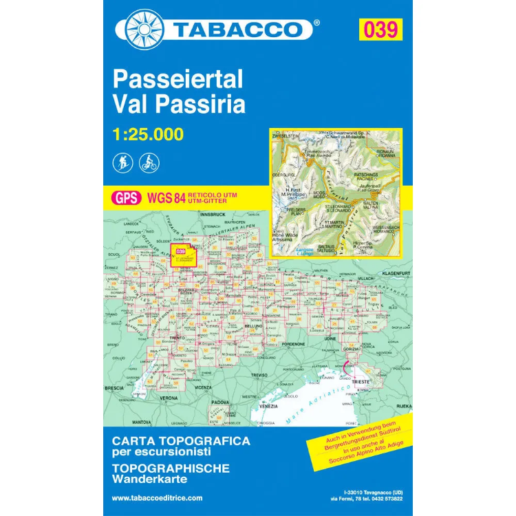 Tabacco Dolomites 1:25 000