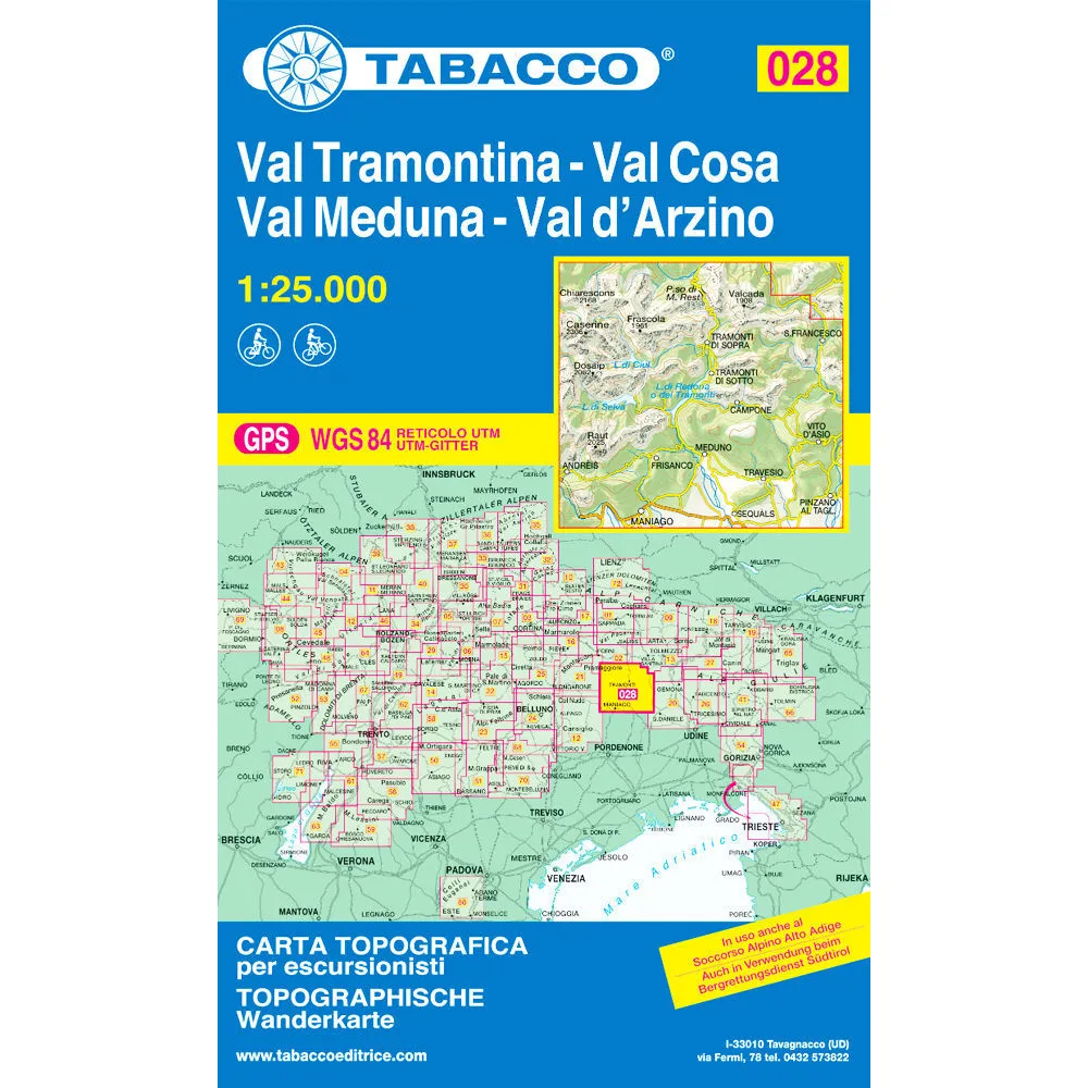 Tabacco Dolomites 1:25 000