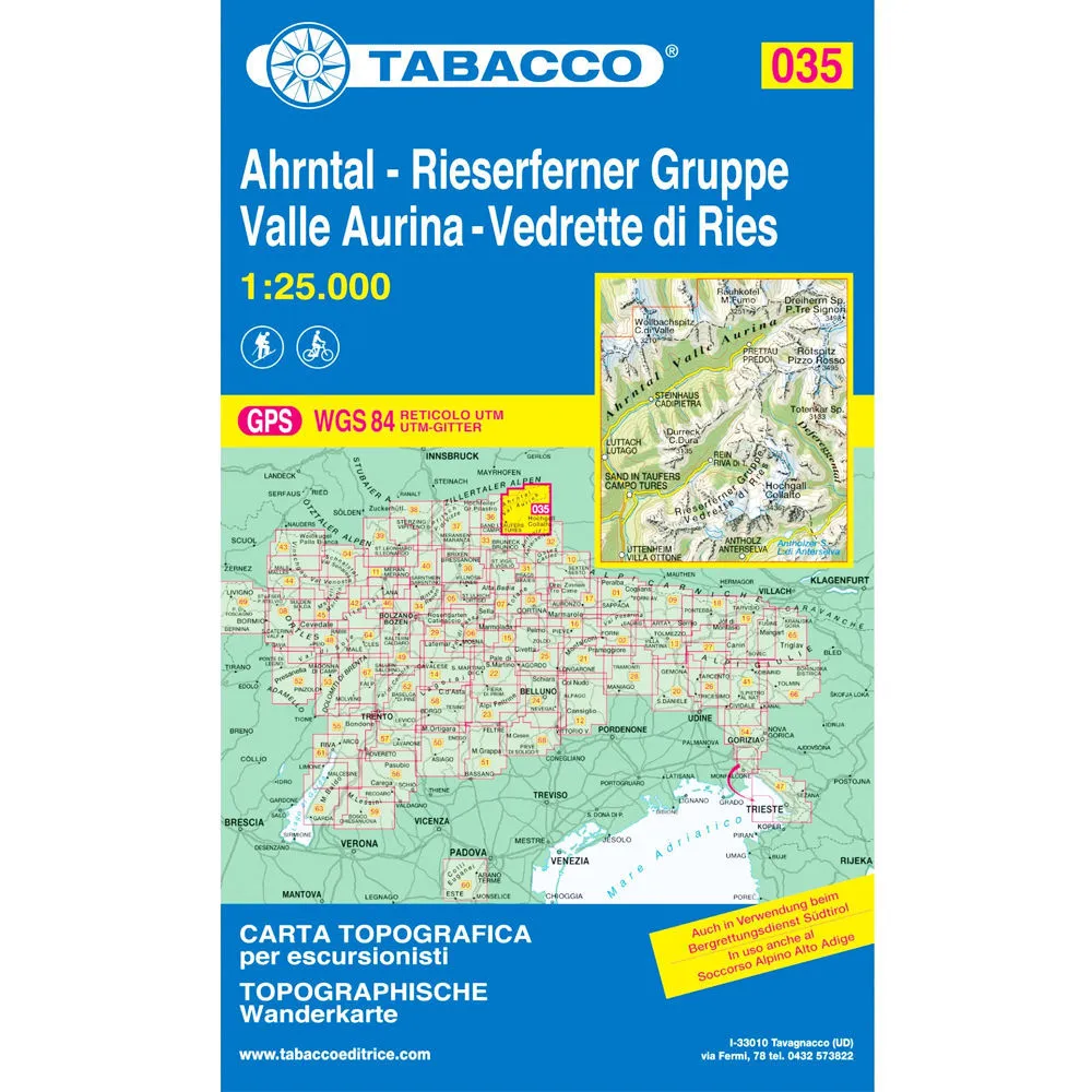 Tabacco Dolomites 1:25 000